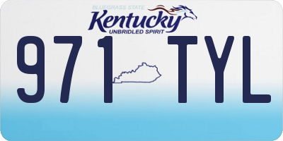 KY license plate 971TYL