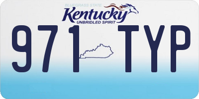 KY license plate 971TYP