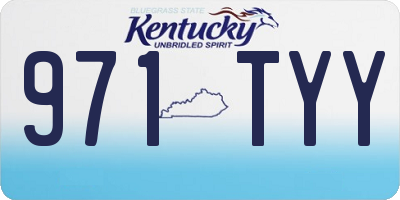 KY license plate 971TYY