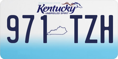 KY license plate 971TZH