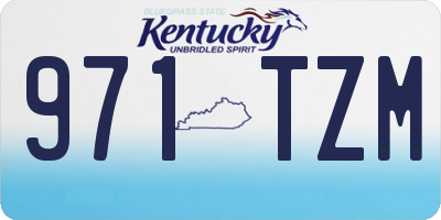 KY license plate 971TZM