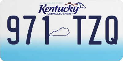 KY license plate 971TZQ