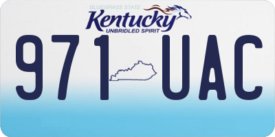KY license plate 971UAC