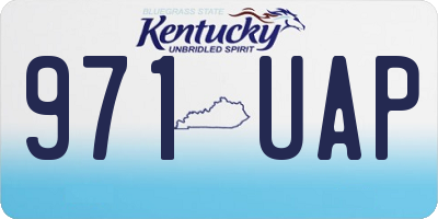 KY license plate 971UAP