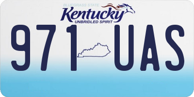 KY license plate 971UAS