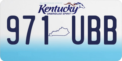 KY license plate 971UBB