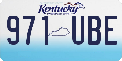 KY license plate 971UBE