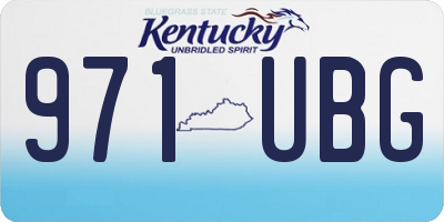 KY license plate 971UBG