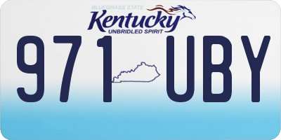 KY license plate 971UBY