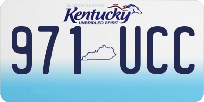 KY license plate 971UCC