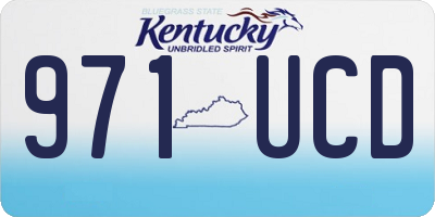 KY license plate 971UCD