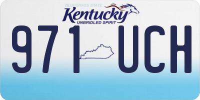 KY license plate 971UCH