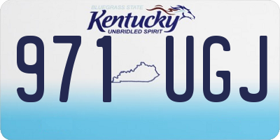 KY license plate 971UGJ