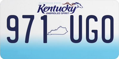 KY license plate 971UGO