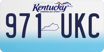KY license plate 971UKC