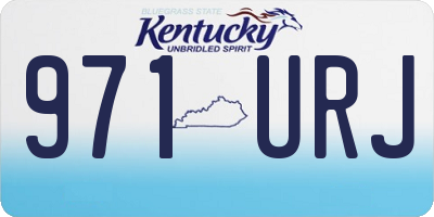 KY license plate 971URJ