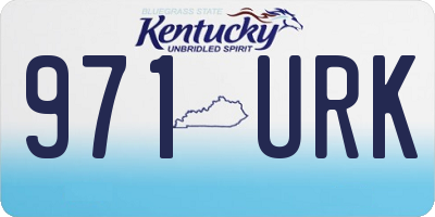 KY license plate 971URK
