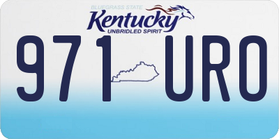 KY license plate 971URO