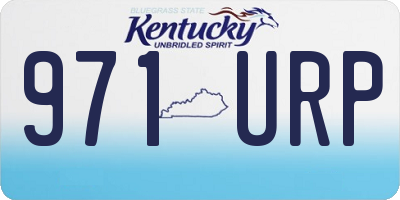 KY license plate 971URP