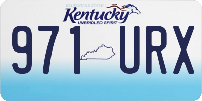 KY license plate 971URX