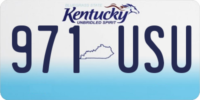 KY license plate 971USU