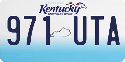 KY license plate 971UTA