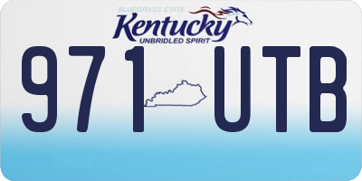 KY license plate 971UTB