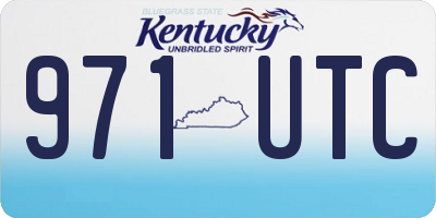 KY license plate 971UTC