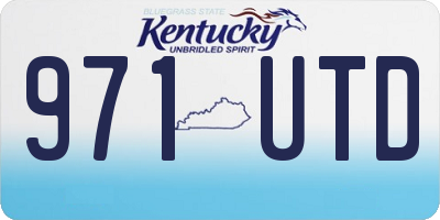 KY license plate 971UTD