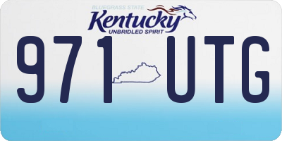 KY license plate 971UTG
