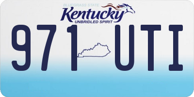 KY license plate 971UTI