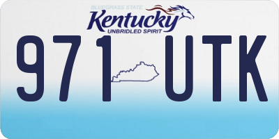 KY license plate 971UTK