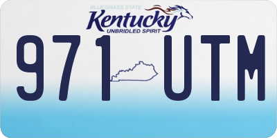 KY license plate 971UTM