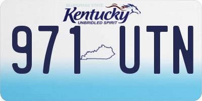 KY license plate 971UTN