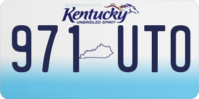 KY license plate 971UTO