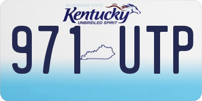 KY license plate 971UTP