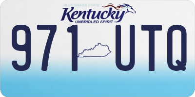 KY license plate 971UTQ