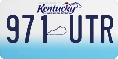 KY license plate 971UTR