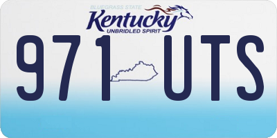 KY license plate 971UTS