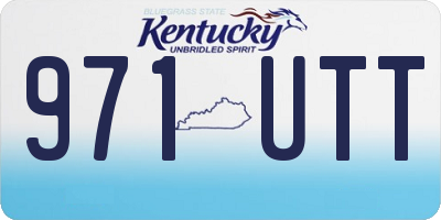 KY license plate 971UTT