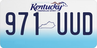 KY license plate 971UUD