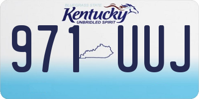 KY license plate 971UUJ