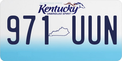 KY license plate 971UUN