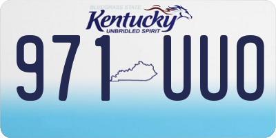 KY license plate 971UUO