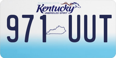 KY license plate 971UUT