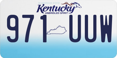 KY license plate 971UUW