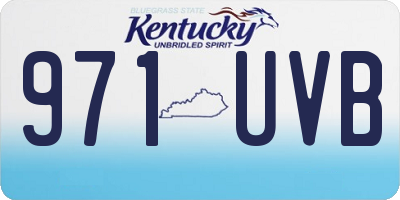 KY license plate 971UVB