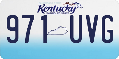 KY license plate 971UVG