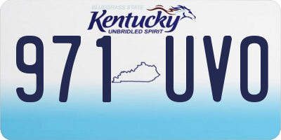 KY license plate 971UVO