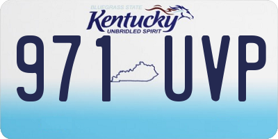 KY license plate 971UVP